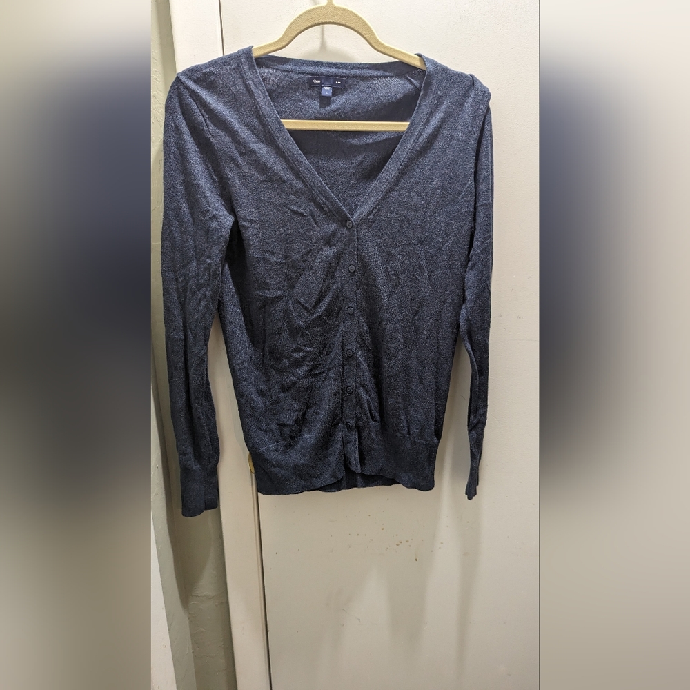 Gap Size Large Blue Button Down cardigan